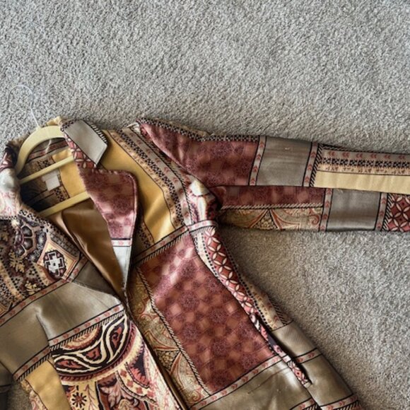 Chico's Patchwork Coat, Size 0 - Picture 5 of 11
